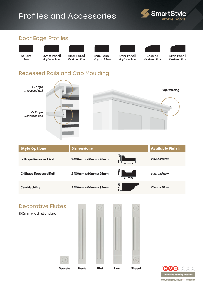 SmartStyle Profile Doors Edge & Accessories